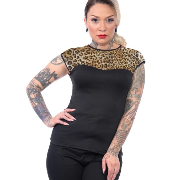 NWT Steady Clothing Miss Fancy Top In Leopard - Picture 3 of 10